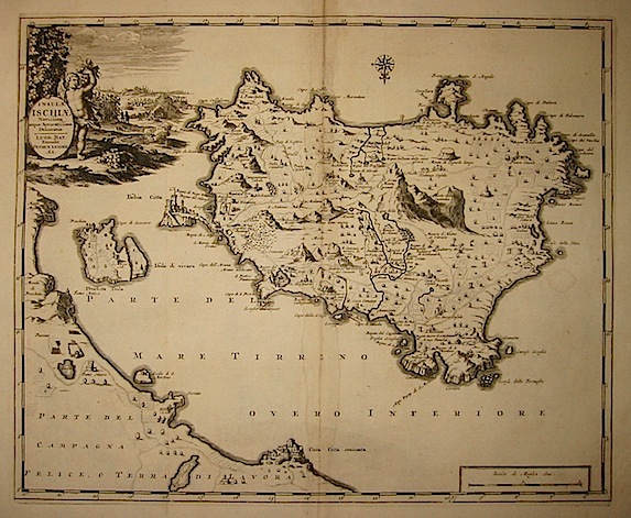 Van der Aa Pieter (1659-1733) Insulae Ischiae novissima atque accuratissima delineatio 1704 Lugduni Batavorum (Leiden) 